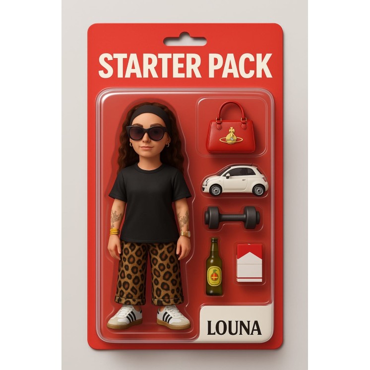 Figurine de star Louna sous ses différents styles